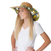 West Virginia Mountaineers NCAA Womens Floral Straw Hat