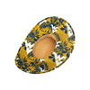 West Virginia Mountaineers NCAA Womens Floral Straw Hat