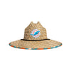 Miami Dolphins NFL Floral Straw Hat