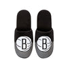 Brooklyn Nets NBA Mens Team Logo Staycation Slippers