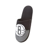 Brooklyn Nets NBA Mens Team Logo Staycation Slippers