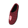 Indiana Hoosiers NCAA Mens Poly Knit Cup Sole Slippers