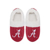 Alabama Crimson Tide NCAA Womens Team Color Fur Moccasin Slippers