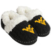 West Virginia Mountaineers NCAA Womens Team Color Fur Moccasin Slippers