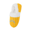 Los Angeles Chargers NFL Womens Team Color Fur Moccasin Slippers