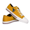 West Virginia Mountaineers NCAA Mens Low Top Big Logo Canvas Shoes