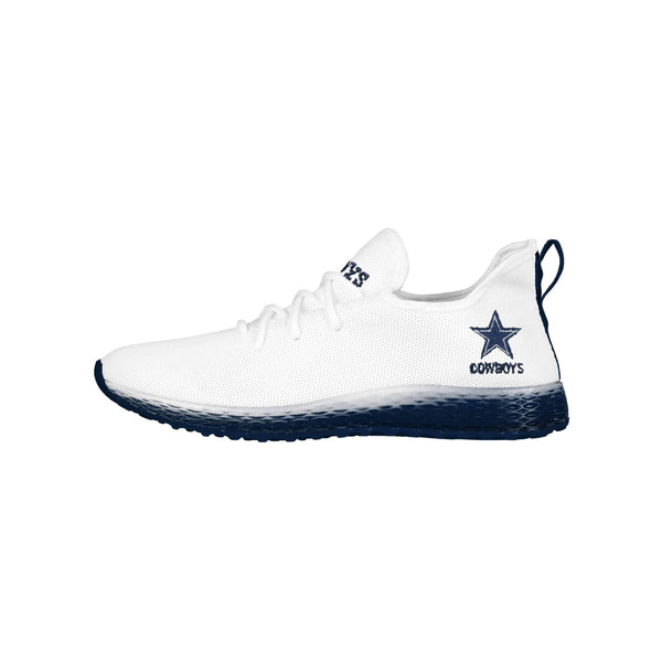 Dallas Cowboys NFL Mens Gradient Midsole White Sneakers