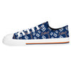 Detroit Tigers MLB Womens Low Top Repeat Print Canvas Shoes