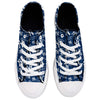 New York Yankees MLB Womens Low Top Repeat Print Canvas Shoes