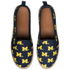 Michigan Wolverines NCAA Womens Canvas Espadrille Shoes