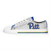 Pittsburgh Panthers NCAA Womens Glitter Low Top Canvas Shoes