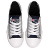 New England Patriots NFL Womens Glitter Low Top Canvas Shoes