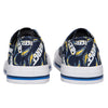 Los Angeles Chargers NFL Womens Low Top Repeat Print Canvas Shoes