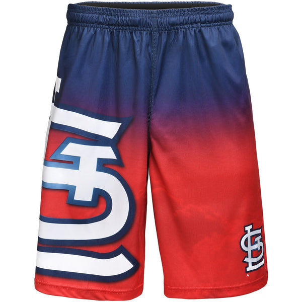 BOYS St Louis Cardinals Swim Trunks Shorts Size 6 Red MLB Genuine