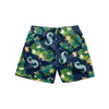 Seattle Mariners MLB Mens Floral Slim Fit 5.5" Swimming Suit Trunks