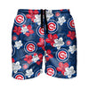 Chicago Cubs MLB Mens Hibiscus Slim Fit 5.5" Swimming Trunks