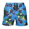 Tennessee Titans NFL Mens Floral Slim Fit 5.5" Swimming Suit Trunks