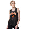 Baltimore Orioles MLB Womens Burn Out Sleeveless Top