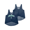 Seattle Mariners MLB Womens Burn Out Sleeveless Top