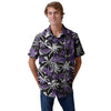 TCU Horned Frogs NCAA Mens Black Floral Button Up Shirt