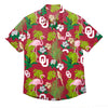 Oklahoma Sooners NCAA Mens Floral Button Up Shirt
