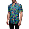 Los Angeles Chargers NFL Mens Floral Button Up Shirt