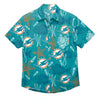 Miami Dolphins NFL Mens Floral Button Up Shirt