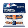 Detroit Tigers Team Logo Loomz Premade Wristband - 2 Pack