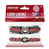 Georgia Team Logo Loomz Premade Wristband - 2 Pack