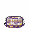 LSU Tigers NCAA Repeat Retro Print Clear Crossbody Bag (PREORDER - SHIPS LATE JULY)