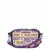 LSU Tigers NCAA Repeat Retro Print Clear Crossbody Bag (PREORDER - SHIPS LATE JULY)