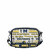 Michigan Wolverines NCAA Repeat Retro Print Clear Crossbody Bag (PREORDER - SHIPS LATE JULY)