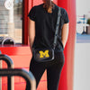Michigan Wolverines NCAA Team Stripe Clear Crossbody Bag