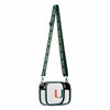 Miami Hurricanes NCAA Team Stripe Clear Crossbody Bag