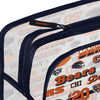 Chicago Bears NFL Repeat Retro Print Clear Cosmetic Bag (PREORDER - SHIPS LATE JULY)