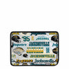 Jacksonville Jaguars NFL Repeat Retro Print Clear Cosmetic Bag (PREORDER - SHIPS LATE JULY)