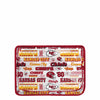 Kansas City Chiefs NFL Repeat Retro Print Clear Cosmetic Bag (PREORDER - SHIPS LATE JULY)
