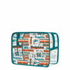 Miami Dolphins NFL Repeat Retro Print Clear Cosmetic Bag (PREORDER - SHIPS LATE JULY)