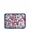 New York Giants NFL Repeat Retro Print Clear Cosmetic Bag (PREORDER - SHIPS LATE JULY)