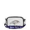 Baltimore Ravens NFL Team Stripe Clear Crossbody Bag