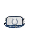 Indianapolis Colts NFL Team Stripe Clear Crossbody Bag