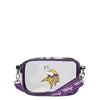 Minnesota Vikings NFL Team Stripe Clear Crossbody Bag