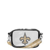 New Orleans Saints NFL Team Stripe Clear Crossbody Bag