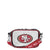San Francisco 49ers NFL Team Stripe Clear Crossbody Bag