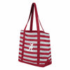 Alabama Crimson Tide NCAA Team Stripe Canvas Tote Bag