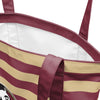 Florida State Seminoles NCAA Team Stripe Canvas Tote Bag