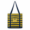 Michigan Wolverines NCAA Team Stripe Canvas Tote Bag
