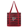 Atlanta Falcons NFL Team Stripe Canvas Tote Bag