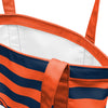 Denver Broncos NFL Team Stripe Canvas Tote Bag