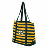 Green Bay Packers NFL Team Stripe Canvas Tote Bag